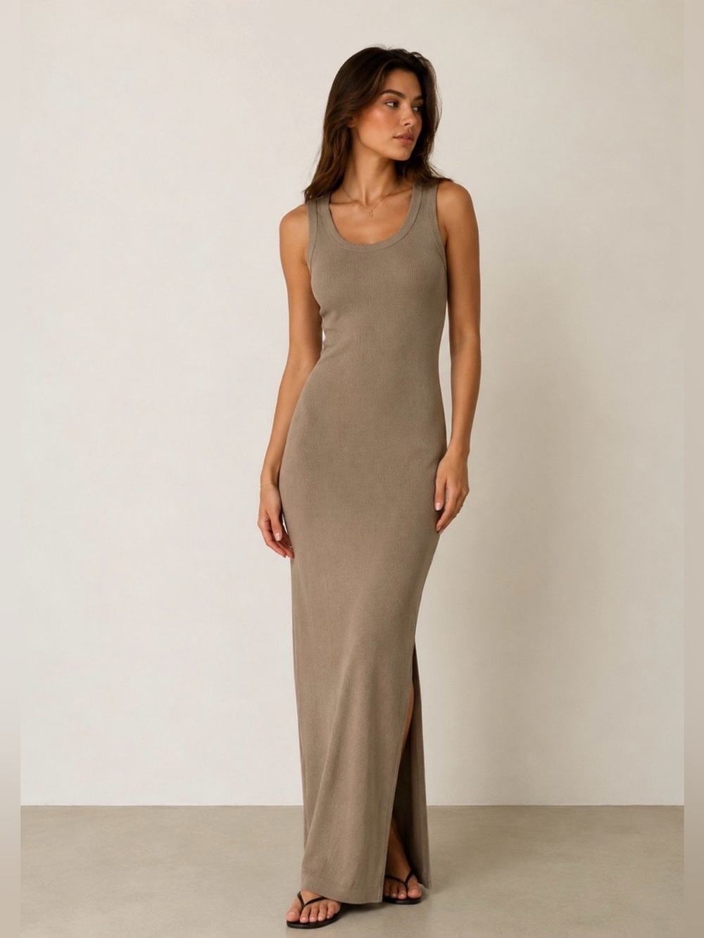 Universal Thread Taupe Maxi Tank Dress – Size L